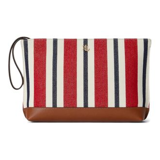 Ralph Lauren Clutches, female, Multicolor, Size: ONE SIZE Top Zip Large Pouch