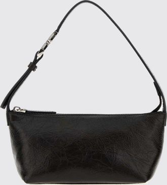 Fendi Mini borsa Vanity in pelle increspata con logo FF metallico