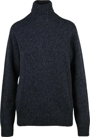 Retois Blue High Neck Wool Sweater