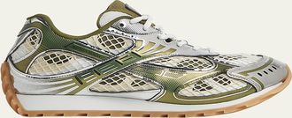 Bottega Veneta Orbit Metallic Net Runner Sneakers