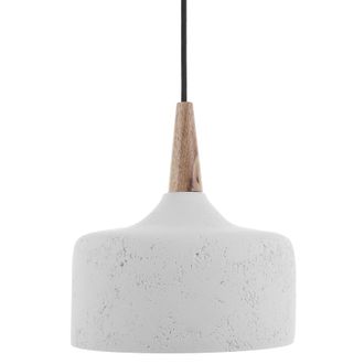Beliani L&aacute;mpara De Techo De Yeso Blanco Moderna Contempor&aacute;nea Interior Exterior Burano