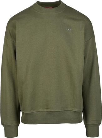 Diesel Sweatshirt - Heren - Sweatshirts - Groen - XL - Katoen - Hoodies & sweatvesten
