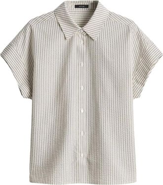 OPUS Dames, Blouses & Shirts, Beige, Maat: L Linnen