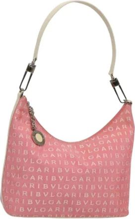 Bulgari Pre-owned Shoulder Bags, female, Pink, Size: ONE SIZE Pre-owned Vintage Shoulder Bag