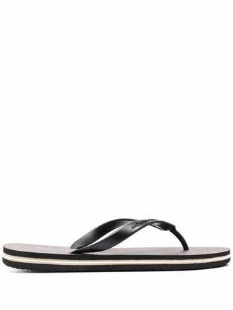 Michael Kors Travis thong-strap flip flops - men - Rubber/Rubber/Rubber - 10 - Black