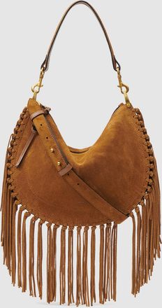 Isabel Marant Sac Bandouli&egrave;re Oskan Soft Zip Cognac