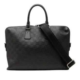 Louis Vuitton Pre-owned Business Bag - Heren - Pre-owned - Zwart - Maat: ONE Size Leer