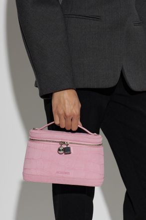 Jacquemus Suede Vanity Bag Petit Vanity, Womens, Pink