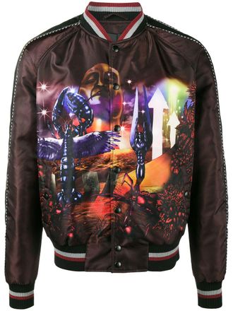 Lanvin Planet Scene print bomberjack - Veelkleurig