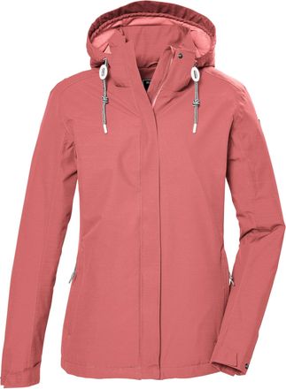 Killtec Killtec Womens Kos 61 Wmn Jckt Functional Waterproof Outdoor Jacket with Zip-Off Hood, Light Sienna Red, 38
