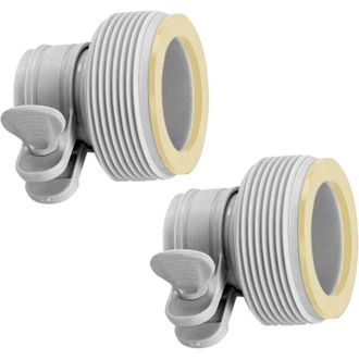 OEM Adaptadores De Manguera Tipo B De 1,25 (aprox. 3,2 Cm) A 1,5 (aprox. 3,8 Cm) Para Bombas Y Sistemas De Agua De Mar, Juego De 2 (sello Blanco) - Crezuo
