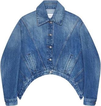 Givenchy GIV Jacket E26 - Dames - Spijkerjassen - Blauw - S - Katoen - Jassen
