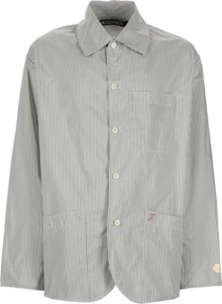 Jacquemus Werkjacks met strepen - Heren - Zomerjassen - Veelkleurig - L - Katoen - Jassen
