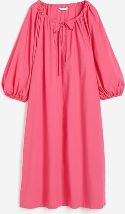 H&M Kleid mit Tunnelzug-Detail - Rosa
