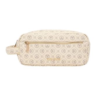 Carlo Colucci Vanity Bag - Dames - Toilettassen - Beige - ONE Size - Tassen