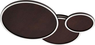 Lucande L&aacute;mpara de techo de metal negro