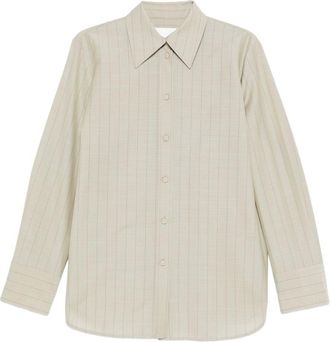 Jil Sander Striped Shirt - Womens - Mohair/Wool