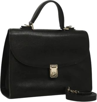 Burberry Pre-owned Vintage Handtas - Dames - Vintage Handtas - Zwart - ONE Size - Leer - Vintage