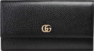 Gucci GG Marmont Continental Wallet, Black, Leather