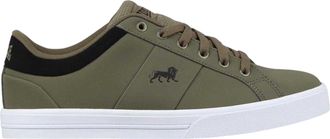 Lonsdale Latimer leren sportschoenen voor heren (Kaki Groen)