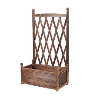 OEM Macetero De Jard&iacute;n, Madera De Pino Resistente, Vers&aacute;til Para Uso Interior Y Exterior, Marr&oacute;n-a, L