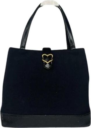Saint Laurent Pre-owned Handtas - Dames - Vintage Handtas - Zwart - ONE Size - Leer - Vintage