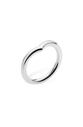 Lucy Quartermaine Wish Bone Midi Drip Ring in Sterling Silver at Nordstrom, Size Medium
