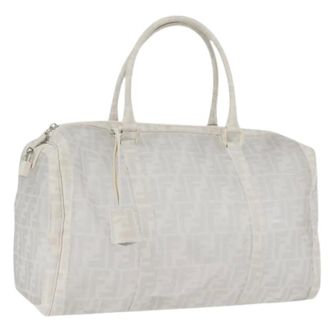 Fendi Pre-owned Weekend Bags, female, White, Size: ONE SIZE Pre-owned Vintage Boston Bag