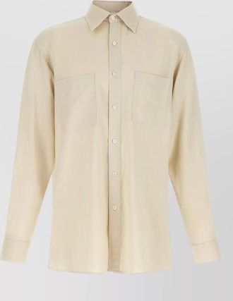 Cellar Door paul shirt button down collar chest pockets