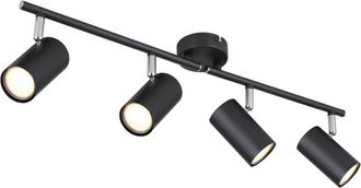 Globo Lighting Foco De Techo Bar Negro Mate 4x Gu10
