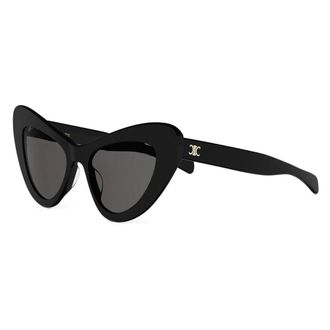 Celine Celine - Triomphe Mini HD Zonnebril - unisex - Accessoires - Zwart - Maat: 52 MM
