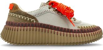 Chlo&eacute; Schoenen, Dames, Beige, 35 EU, Leer, Nama Sneakers