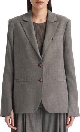 TWP Wool Blend Boyfriend Blazer in Taupe at Nordstrom Rack, Size Large