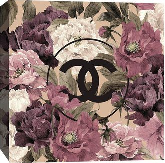 Fairchild Paris William Morris Inspired Chanel Floral By Kristie Millan Wall Art