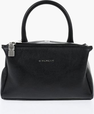 Givenchy Borsa a Spalla PANDORA In Pelle Martellata con Logo Effetto Argentato Givenchy