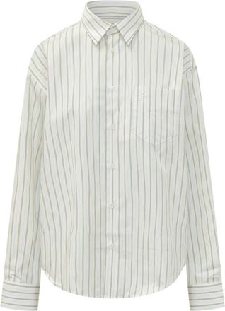 Ami White Relaxed Stripes Shirt