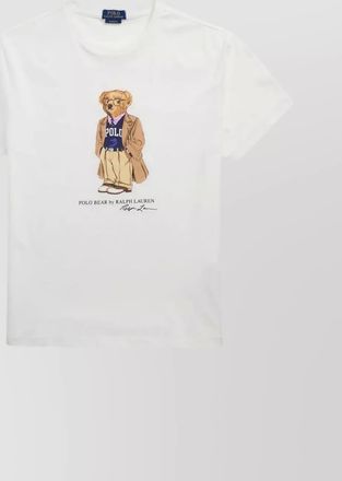 Ralph Lauren round neck cotton t-shirt with polo bear design