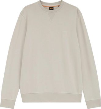 HUGO BOSS Oranje Sweater - Heren - Sweatshirts - Beige - 2XL - Hoodies & sweatvesten