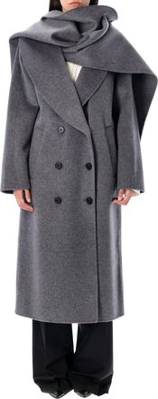 Róhe Signature Double-faced Scarf Coat