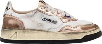 Autry Vintage Low Top Mesh Sneakers - Dames - Sneakers - Veelkleurig - 36 EU - Leer - Schoenen