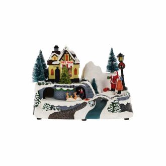 Mobili Rebecca Pueblo de navidad con movimiento y luces en pp a pilas