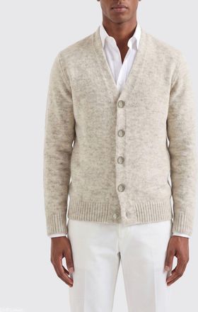 Brunello Cucinelli Cardigan con scollo a V in misto lana, alpaca e cashmere