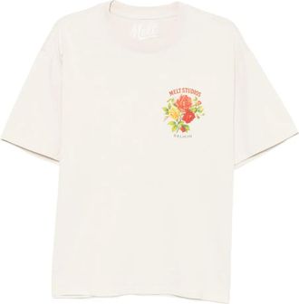 Melt T-shirt met print - Beige