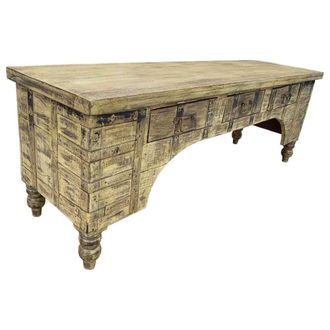 Wanderlust Deco Mueble bajo de madera artesanal 165-175x45x57h cm