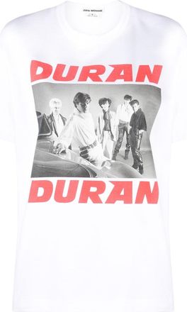 Junya Watanabe Duran Duran cotton T-shirt - women - Cotton - S - White