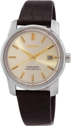 Seiko Luxe King Seiko Automatic Champagne Dial Unisex Watch SJE087