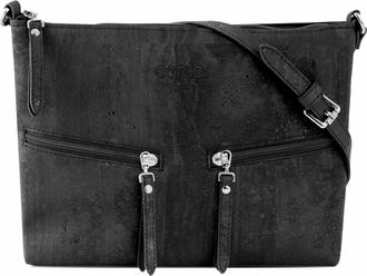 Corkor Cork Purse Crossbody Women Handbag from Portugal | Vegan Leather Natural Black Color