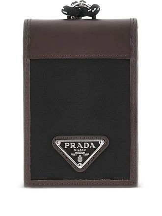 Prada logo-plaque cardholder - Nero