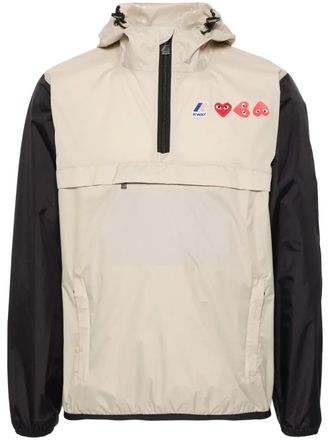 Comme Des Gar&ccedil;ons Giacca leggera con applicazione Heart x K-Way - Toni neutri