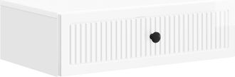 vidaXL Mesa Lateral Montada En La Pared Brillante 59 X 34,5 X 17 Cm Vidaxl